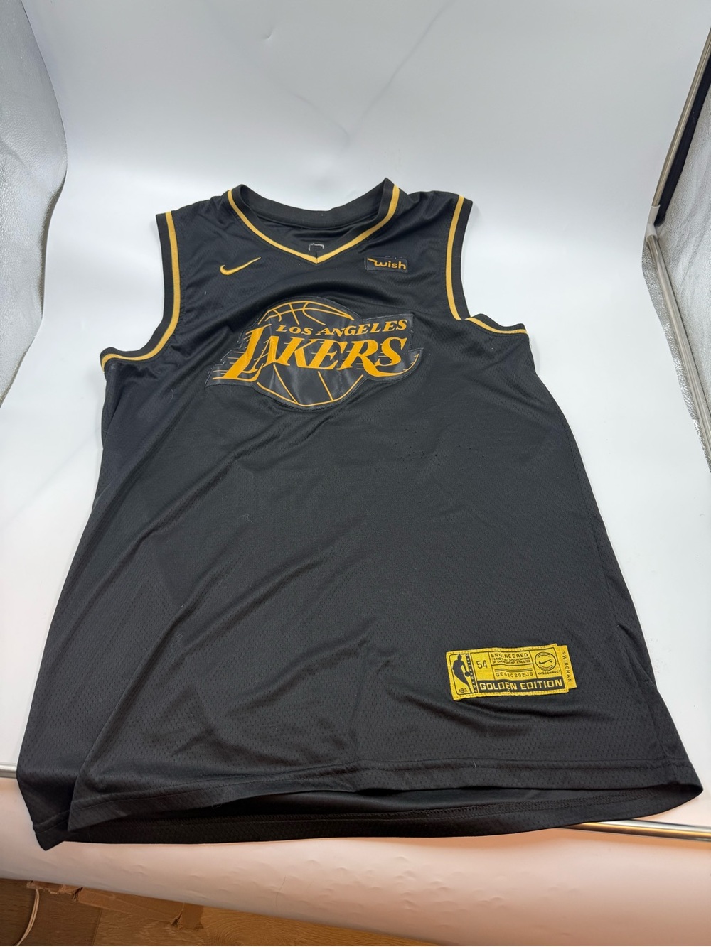 Nike nba Los Angeles lakers golden edition wingman jersey #23 LeBron James lg